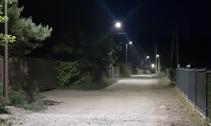 Nowe oświetlenie na ulicy Kolejowej w Piasku