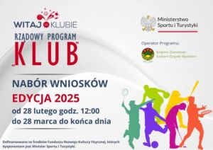 Trwa nabór do rządowego programu &quot;Klub - edycja 