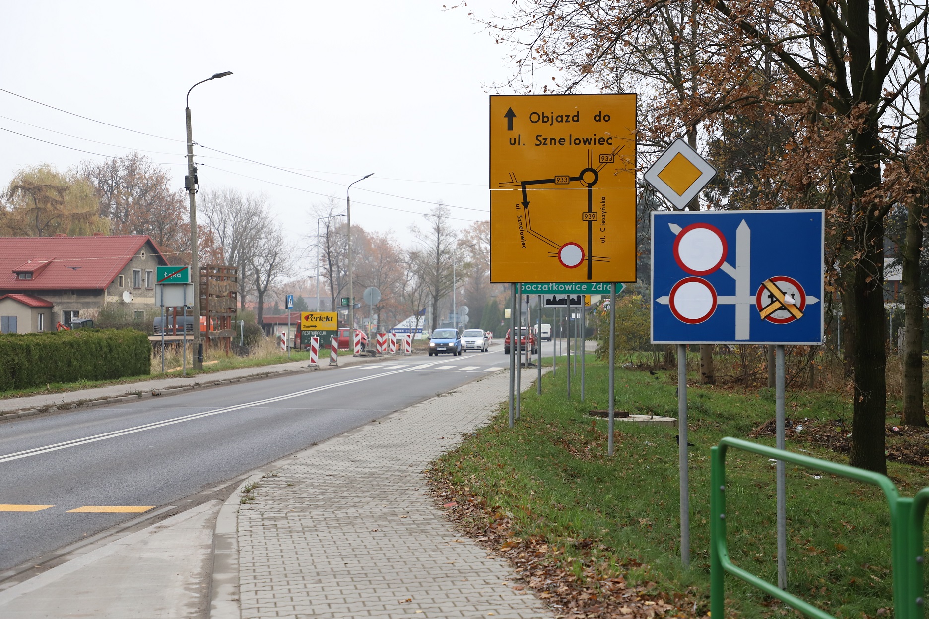 Sygnalizacja świetlna na ul. Cieszyńskiej