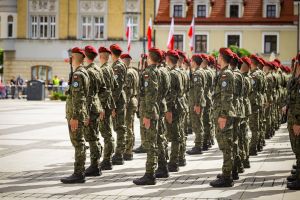 Uroczysta przysięga wojskowa na pszczyńskim rynk