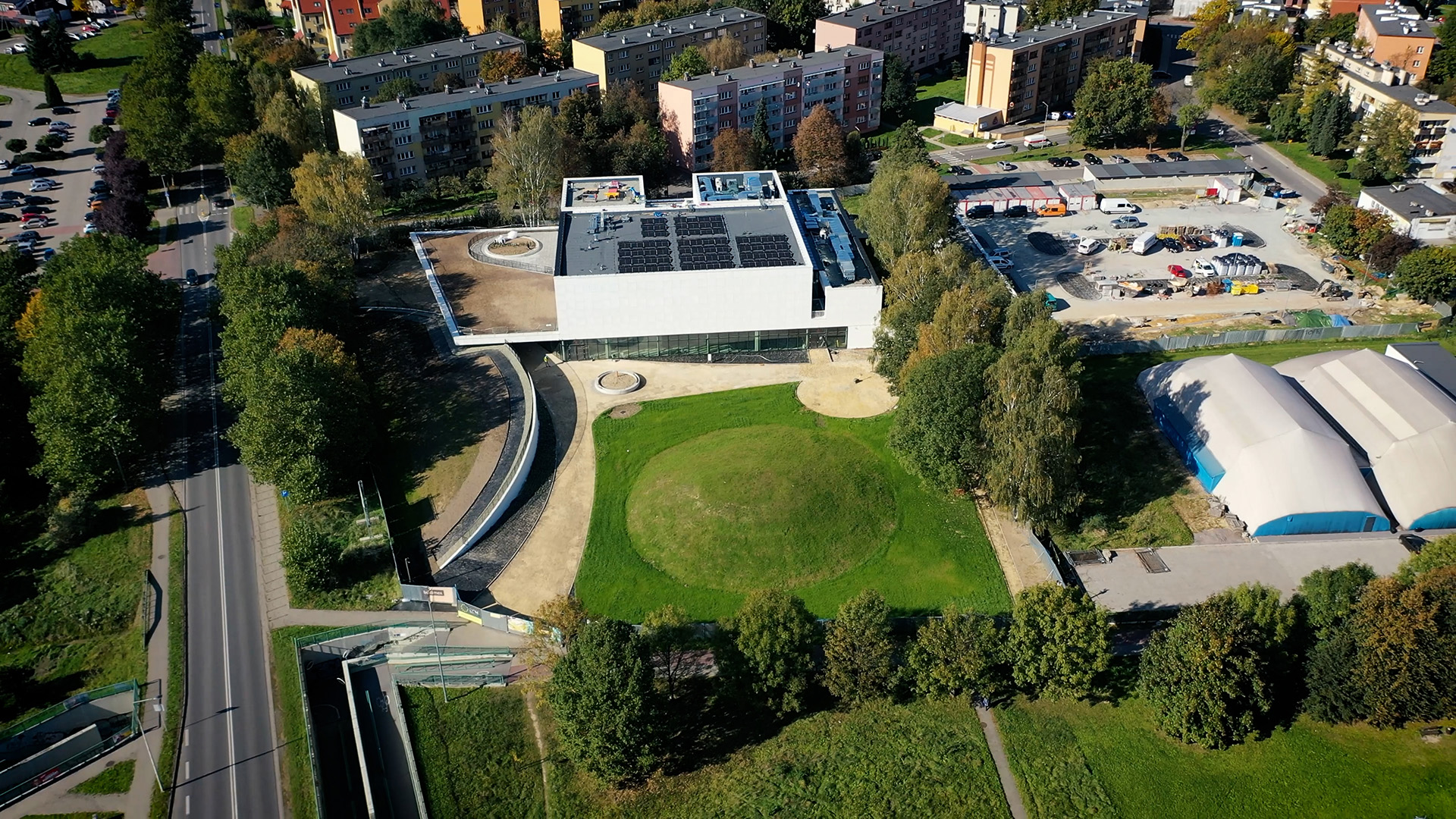 Ostatnie prace na budowie Pszczyńskiego Centrum K