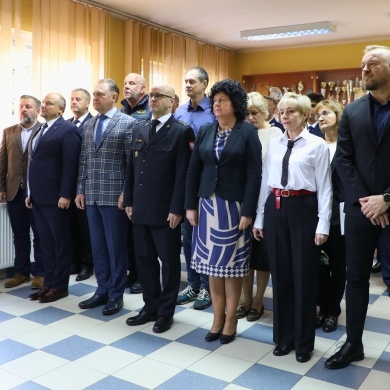 Pożegnanie Komendanta Powiatowej Policji w Pszczynie insp. mgr. Grzegorza Bonalskiego oraz powitanie nowego Komendanta insp. Arkadiusza Blocha - 13.10.2025