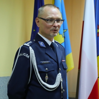Pożegnanie Komendanta Powiatowej Policji w Pszczynie insp. mgr. Grzegorza Bonalskiego oraz powitanie nowego Komendanta insp. Arkadiusza Blocha - 13.10.2025