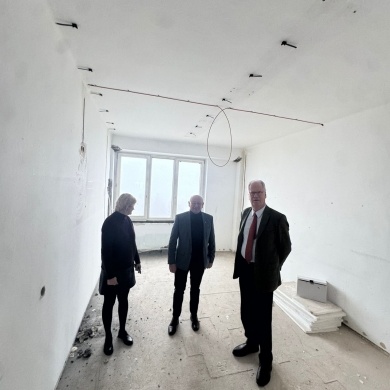 Wizyta księcia pszczyńskiego i burmistrza w Szpitalu Joannitas w Pszczynie, fot. Szpital Joannitas - 06.12.2025