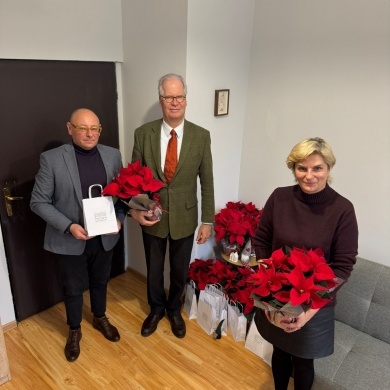 Wizyta księcia pszczyńskiego i burmistrza w Szpitalu Joannitas w Pszczynie, fot. Szpital Joannitas - 06.12.2025