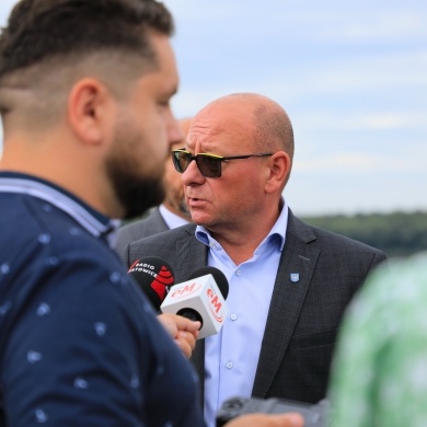 Briefing prasowy Wód Polskich na zaporze Zbiornika Łąka - 31.08.2026