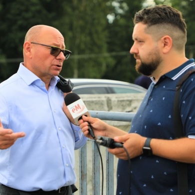 Briefing prasowy Wód Polskich na zaporze Zbiornika Łąka - 31.08.2026