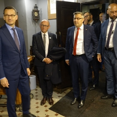 Premier Mateusz Morawiecki w Pszczynie