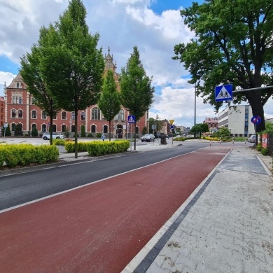 Droga rowerowa wzdłuż ul. Kościuszki w Pszczynie - 02.06.2020