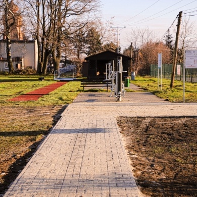 Chodnik do Szkoły Podstawowej nr 13 w Wiśle Małej - 14.12.2020