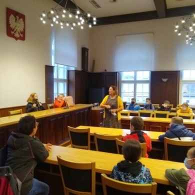 Wizyta uczniów ze Studzienic w Urzędzie Miejskim w Pszczynie - 30.09.2021