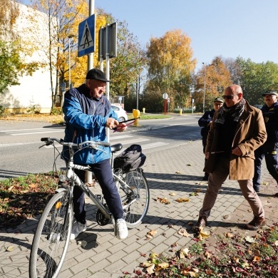 Akcja rozdawania odblasków w Pszczynie - 29.10.2021