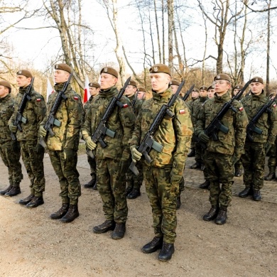Przysięga żołnierzy 13 Śląskiej Brygady Obrony Terytorialnej w Pszczynie - 04.12.2021