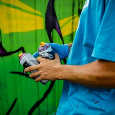 Graffiti przy ulicy Łowieckiej w Pszczynie - 04.06.2022