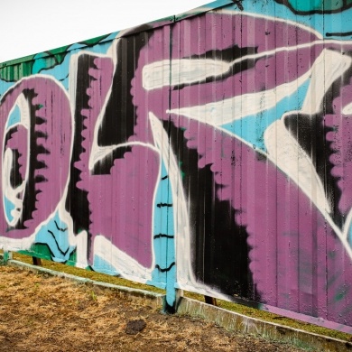 Graffiti przy ulicy Łowieckiej w Pszczynie - 04.06.2022