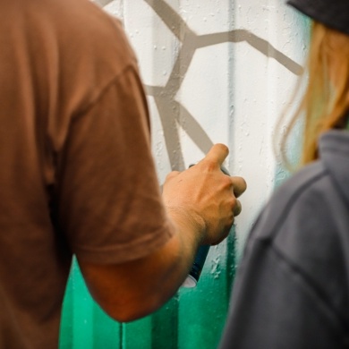 Graffiti przy ulicy Łowieckiej w Pszczynie - 04.06.2022
