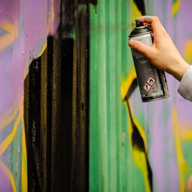Graffiti przy ulicy Łowieckiej w Pszczynie - 04.06.2022
