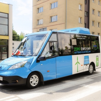 Autobus elektryczny w taborze Pszczyńskiej Komunikacji Gminnej - 06.07.2022