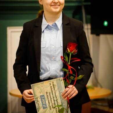 Wręczenie nagrody im. profesora Stanisława Ciska w Liceum Ogólnokształcącym im. Bolesława Chrobrego w Pszczynie - 23.09.2022