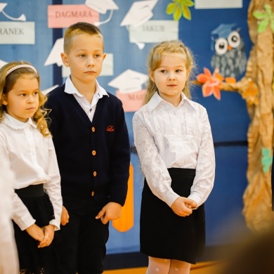 Pasowanie pierwszoklasistów w Szkole Podstawowej w Brzeźcach - 18.10.2022
