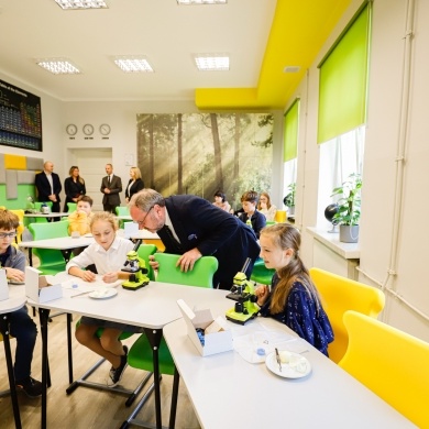 Otwarcie Zielonej Pracowni w Szkole Podstawowej w Brzeźcach - 18.10.2022