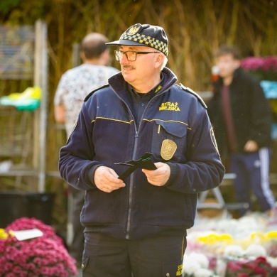 Akcja rozdawania odblasków przez straż miejską - 31.10.2022