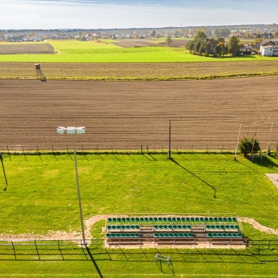 Nowe oświetlenie boiska LKS Studzienice - 12.10.2022