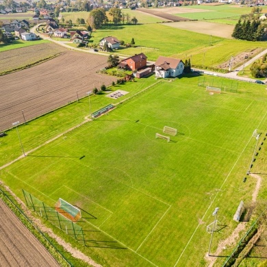 Nowe oświetlenie boiska LKS Studzienice - 12.10.2022