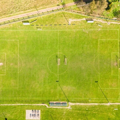 Nowe oświetlenie boiska LKS Studzienice - 12.10.2022