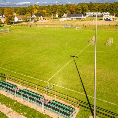 Nowe oświetlenie boiska LKS Studzienice - 12.10.2022