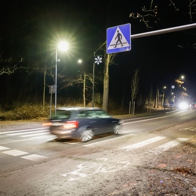 Nowe oświetlenie przejść dla pieszych w gminie Pszczyna - 12.2022-01.2023