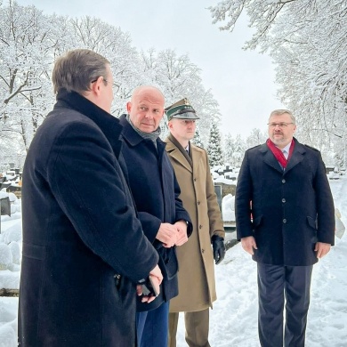 Uroczystość złożenia kwiatów na grobie Powstańca Styczniowego - 21.01.2022