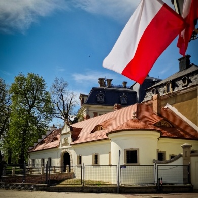 Polskie flagi w Pszczynie - 29.04.2022
