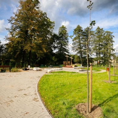 Budowa Ogrodu Społecznego w Wiśle Małej - 04.10.2023