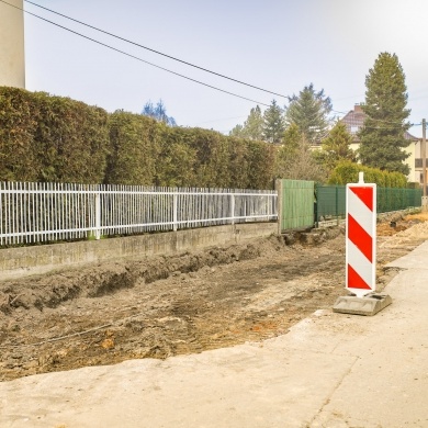 Powstaje nowy chodnik na osiedlu Daszyńskiego w Pszczynie - 09.03.2024