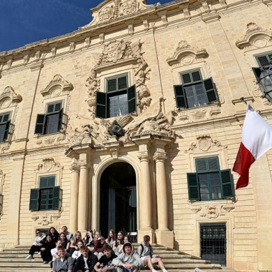 Maltańska lekcja uczniów III Liceum Ogólnokształcącego w Pszczynie